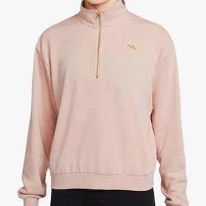 Nike Women's Pink 1/4-Zip Pullover